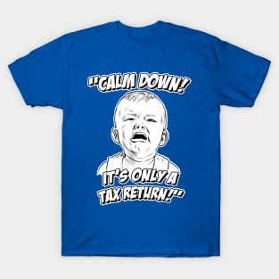 Calm Down! It's Only a Tax Return! T-Shirt